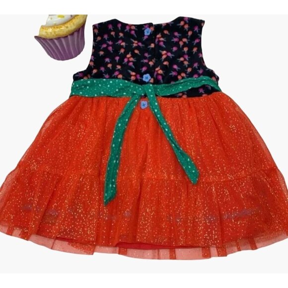 Matilda Jane CAROLING AWAY Top 2 Girls Sparkle Red Tulle Velour Make Believe 2 a - Picture 4 of 8